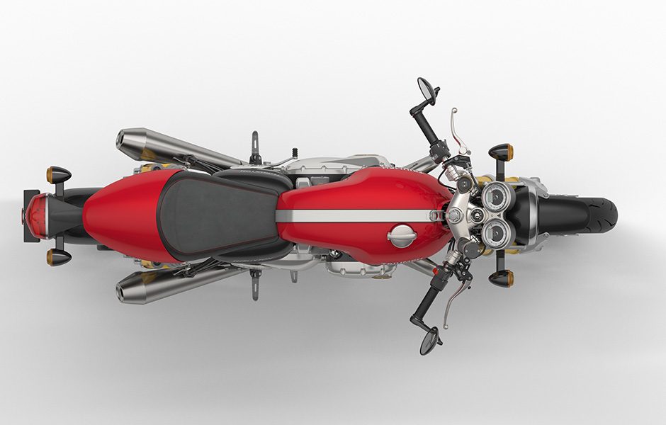 throttle jockey triumph pumps up the bonneville thruxton models r overhead