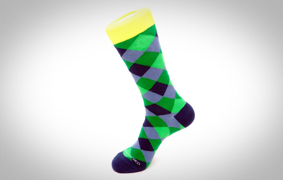diamond dogs an argyle sock gift guide green and blue socks by unsimply stitched