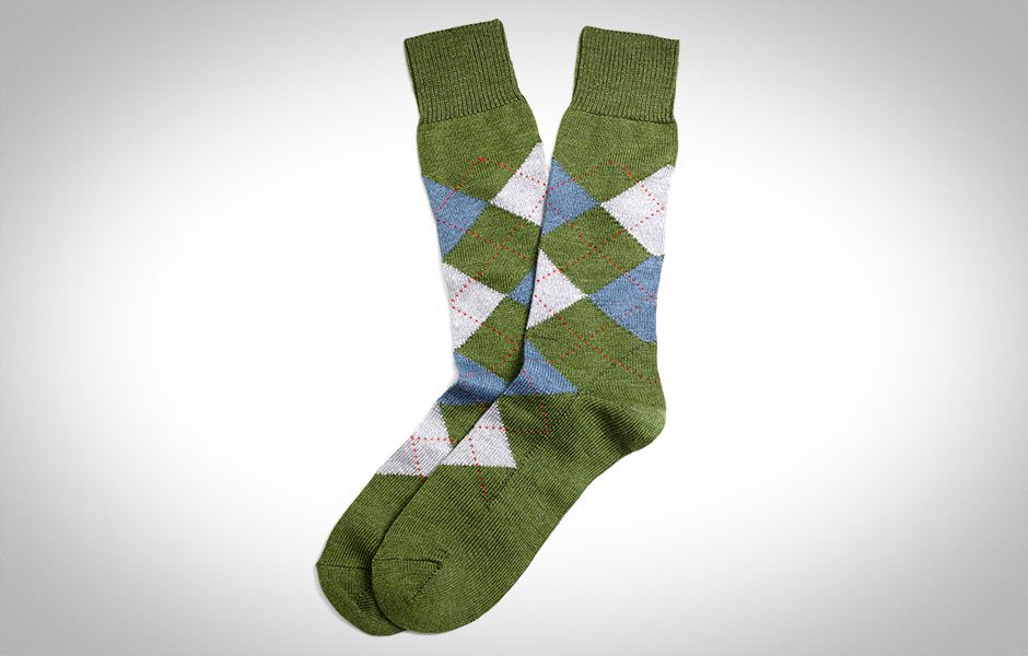 diamond dogs an argyle sock gift guide green crew socks by brooks brothers