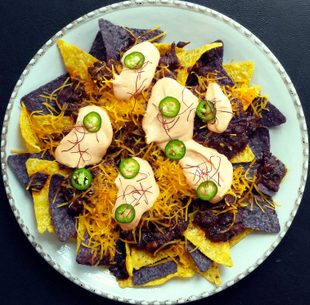 Gochujang Chili Cheese Nachos