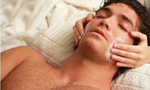 the case for mens facials handsome man facial