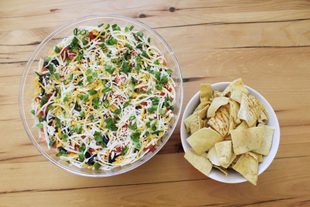 Savory 7 layer dip