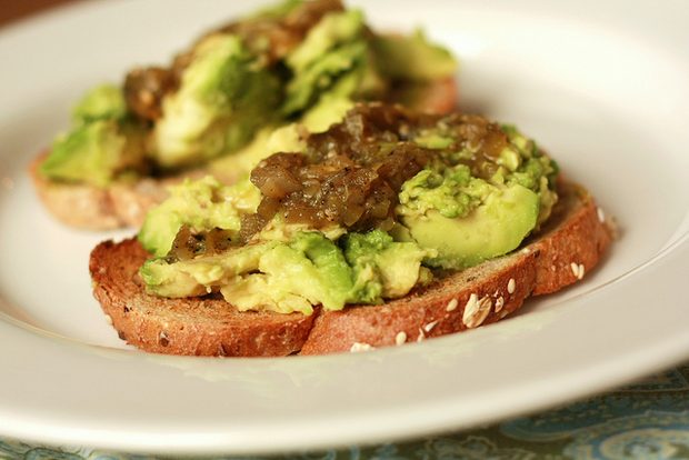 avocado toast as a healthy snack
