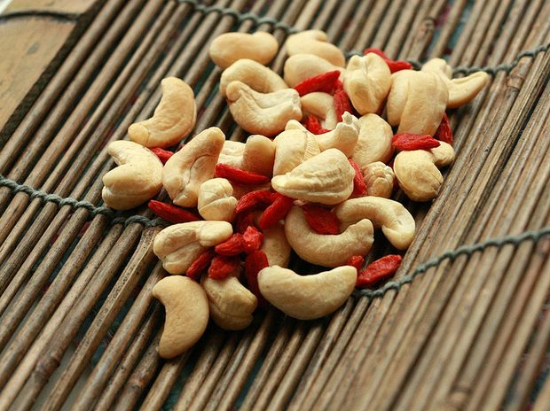 nuts and dried fruit, a healthy snack option