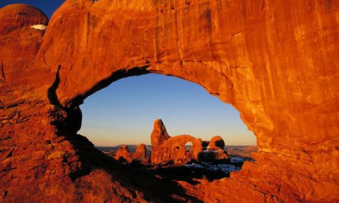 travel through the countrys national parks with mighty 5 tour turret arch north window