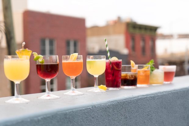 Drink - Line Up of All Drinks - Close Up, taste of peru cocktails
