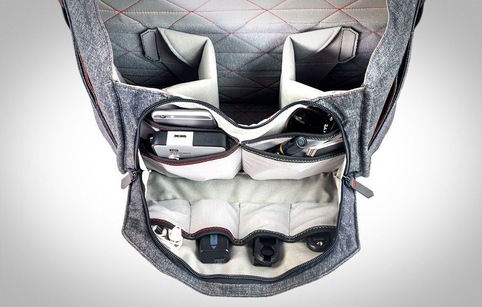 peak design bags, everyday messenger interior, messenger bag, photography bag, camera bag