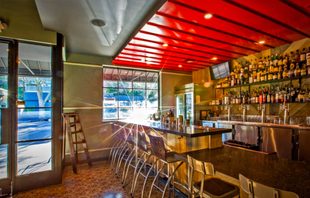 homey interior of barbecue joint Barrel and ashes
