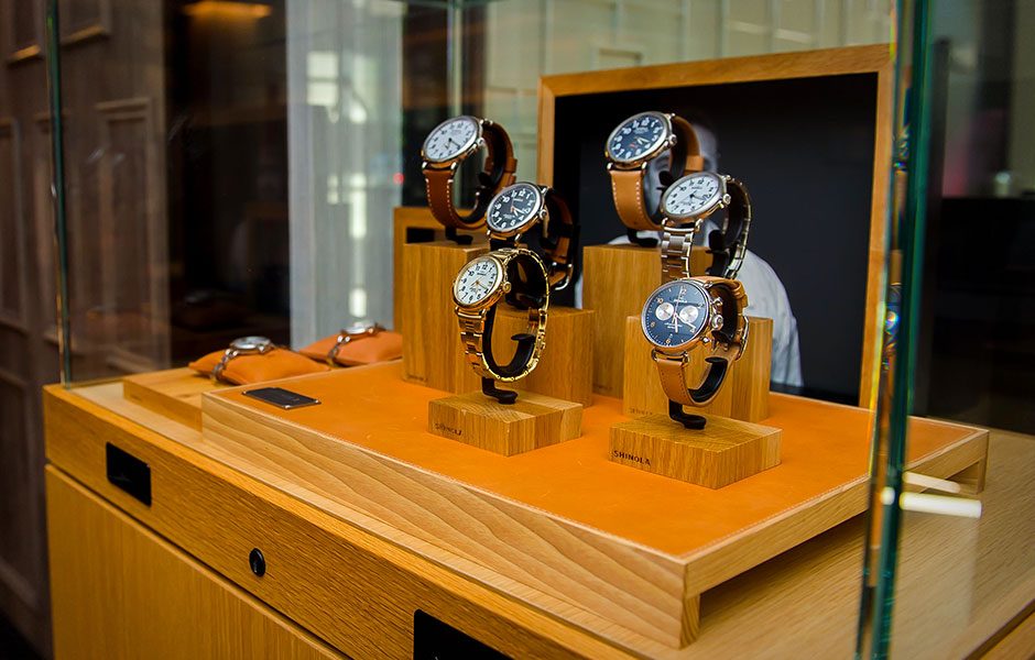 watch library, watch butler, shinola watches