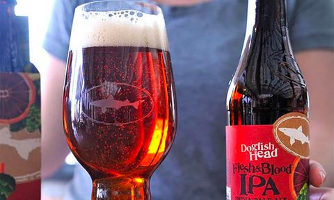 dogfish head, flesh & blood ipa