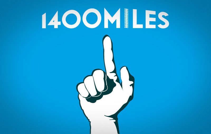 1400 miles logo