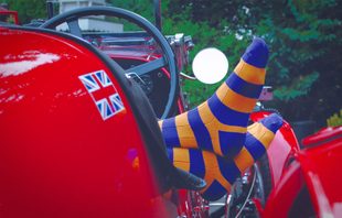 striped drake and hutch english socks