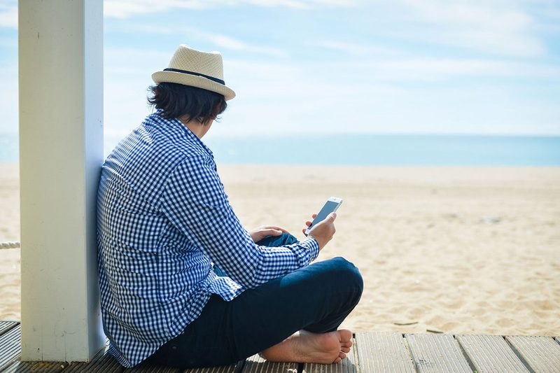 beach phone