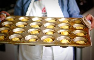 chef regina charboneau with her butter biscuits