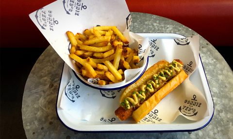 hokkaido dog, sausage