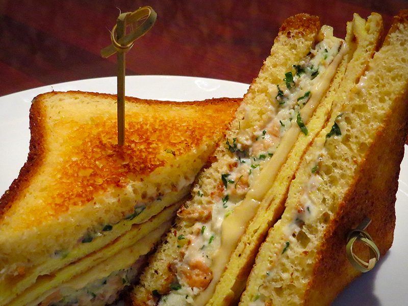 oceana seafood sausage sandwich