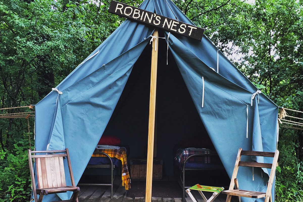 boy scout tent, camp wandawega