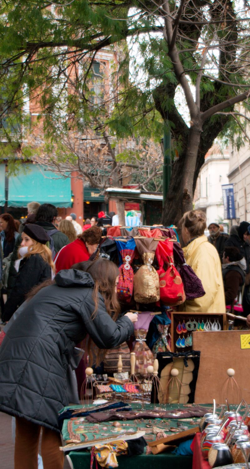 san telmo flea market, buenos aires travel