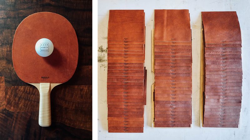 back forty woods x shinola ping pong paddles
