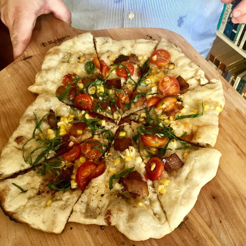 grilled pizza