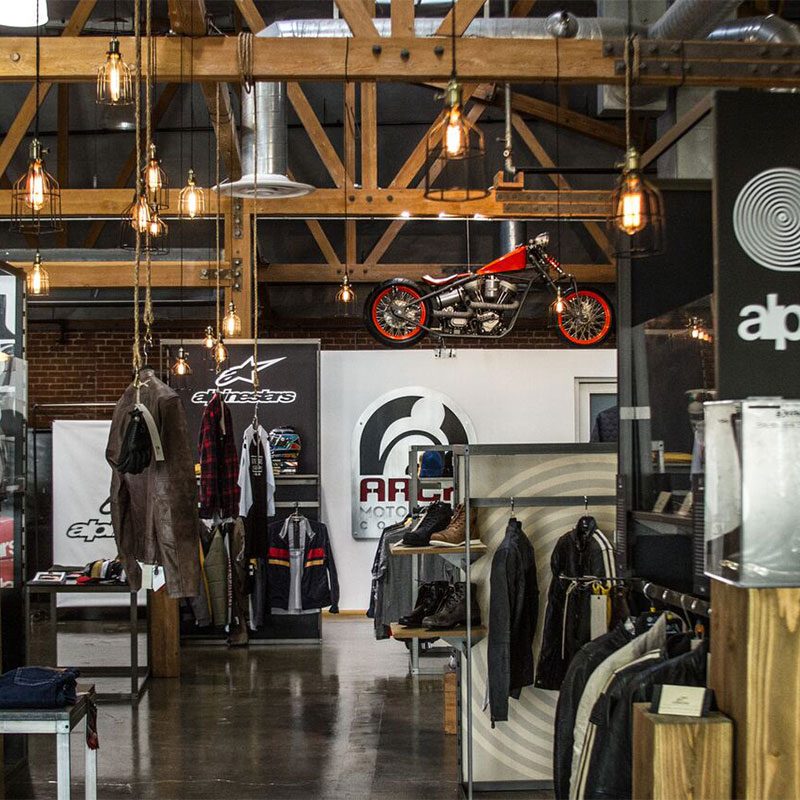 arch motorcycles hosts Alpinstars