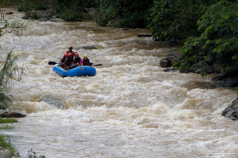 Rafting on the Yaque del Norte River.