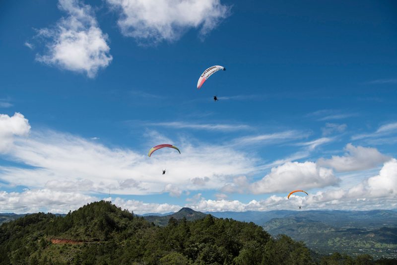 Paragliding in Jarabacoa.