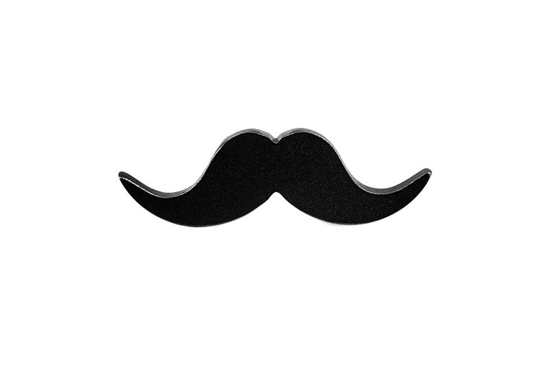Black Mustache Lapel Pin - $25