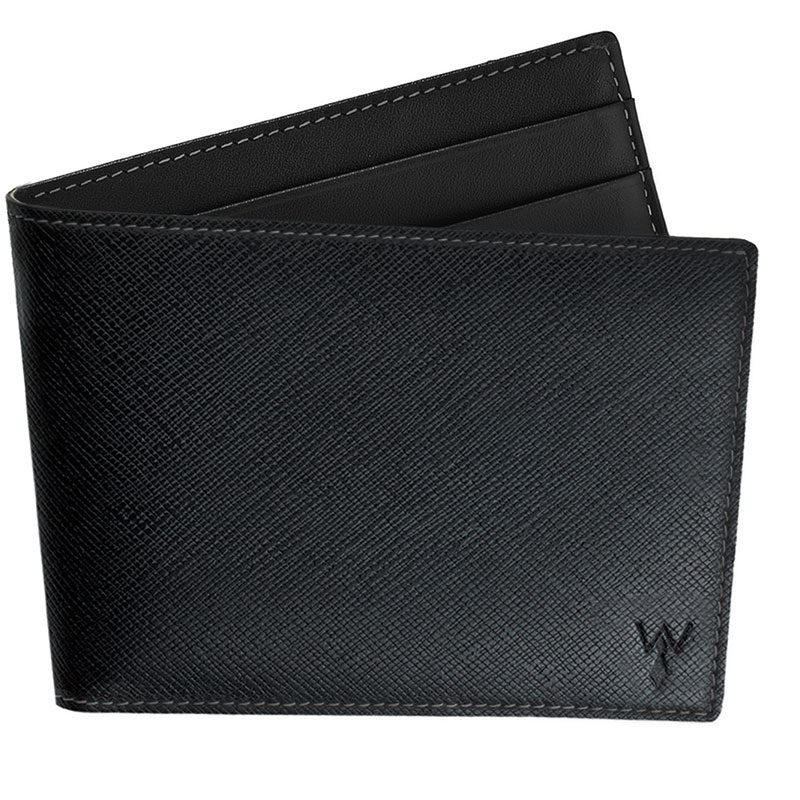 Black Slim Leather RFID Wallet - $75