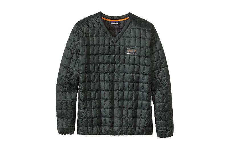 patagonia v neck down pullover