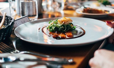 Plated dish at a fancy restaurant, how to eat at a fancy restaurant