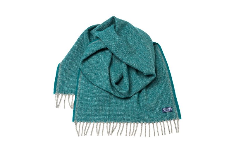 Oversized Ashby Twill Wool Scarf in Spruce by FARIBAULT WOOLEN MILL CO