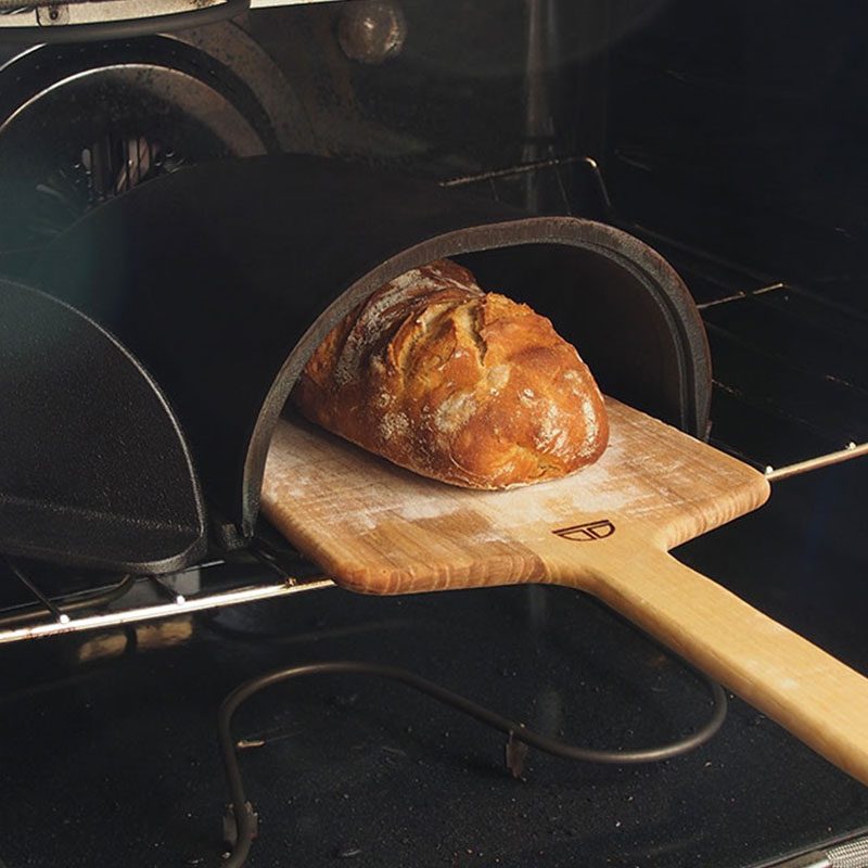 Fourneau bread oven and peel in home oven