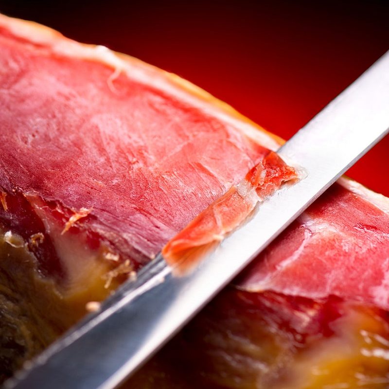 Slicing prosciutto