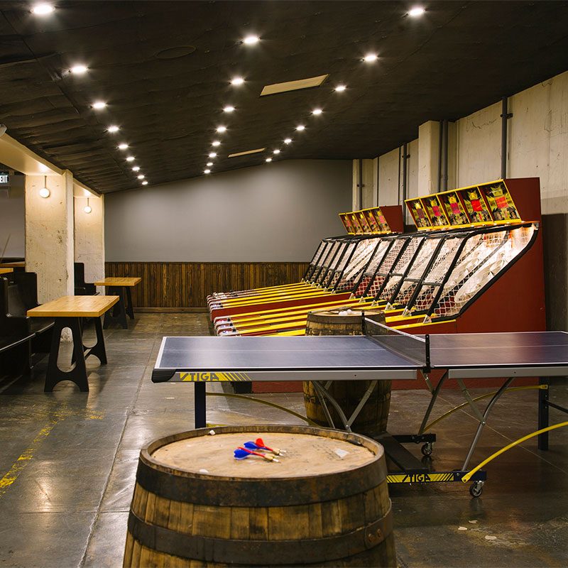 arts district brewery skeeball