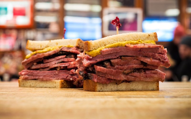 corned beef sandwich katz's delicatessen