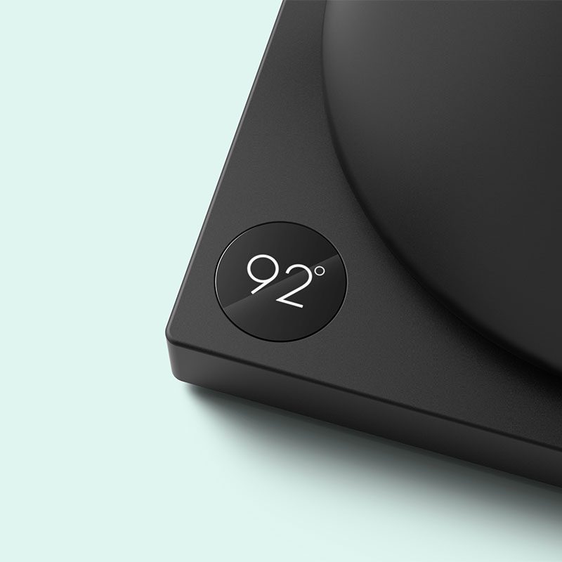 EKG kettle temperature display