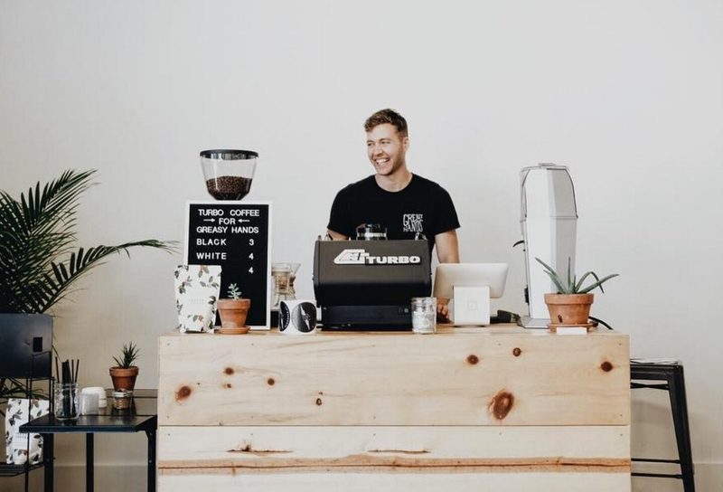 turbo coffee counter barista