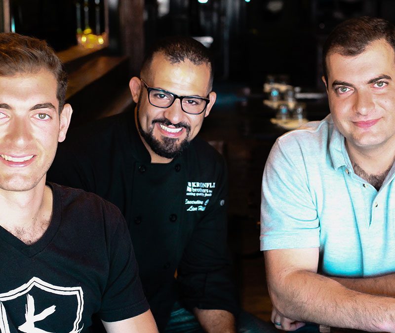 robert and daniel kronfli, chef lior hillel