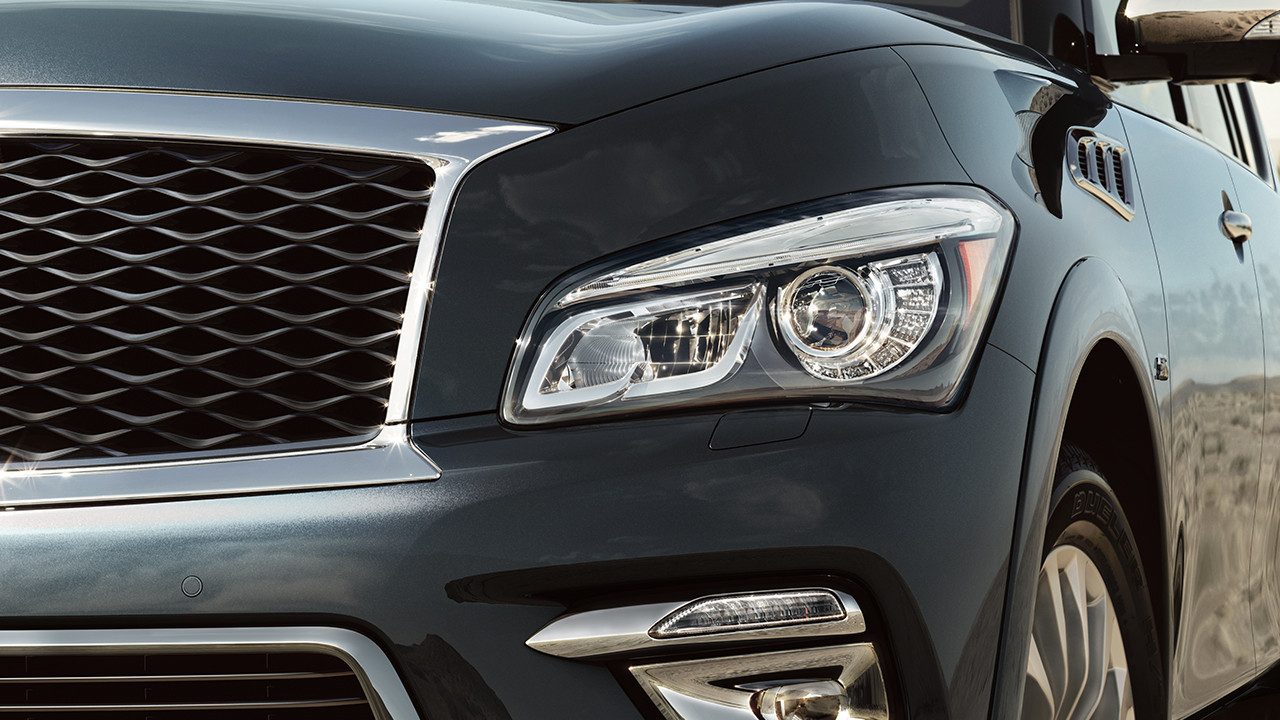 infiniti qx80 monograph 2017 exterior headlights original
