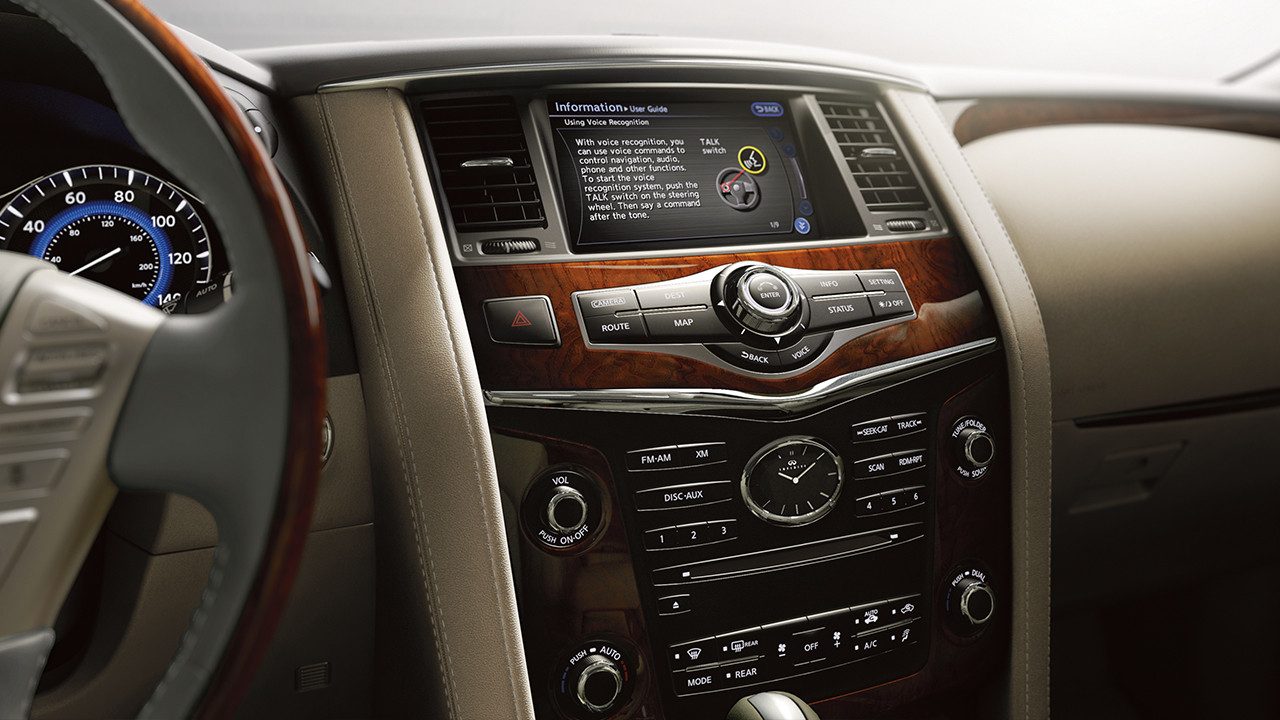infiniti qx80 monograph 2017 interior navigation original