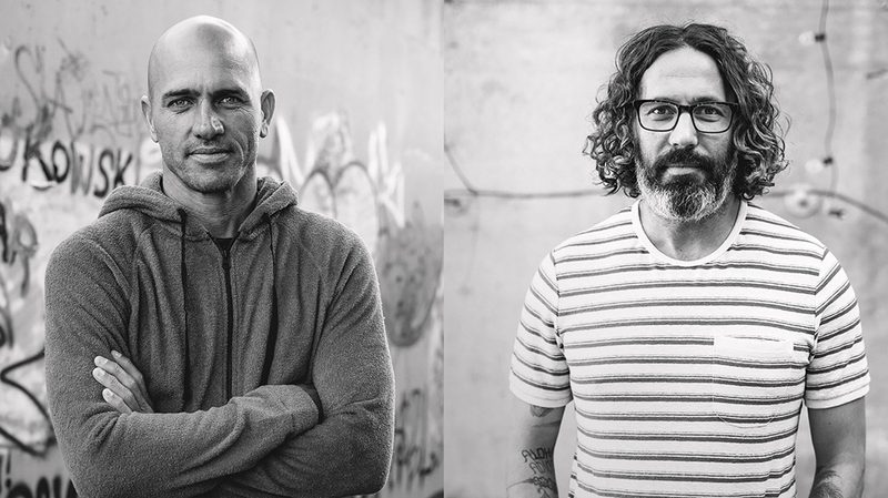 Kelly Slater Pro Surfer and John Moore Designer Wearing Fair Trade for Outerknown