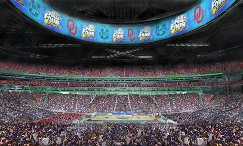 atlanta mercedes benz stadium ncaa final four bowl view 11 10 14