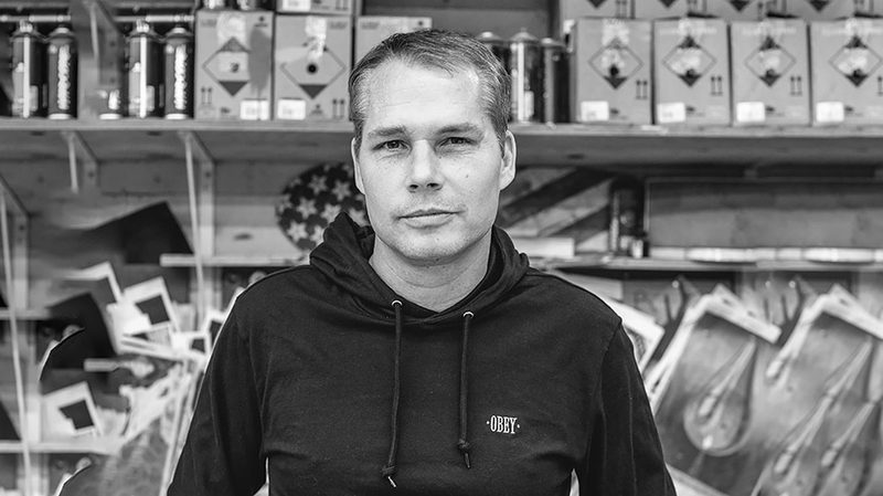Shepard Fairey Artist, Activist Wearing Fair Trade for Obey