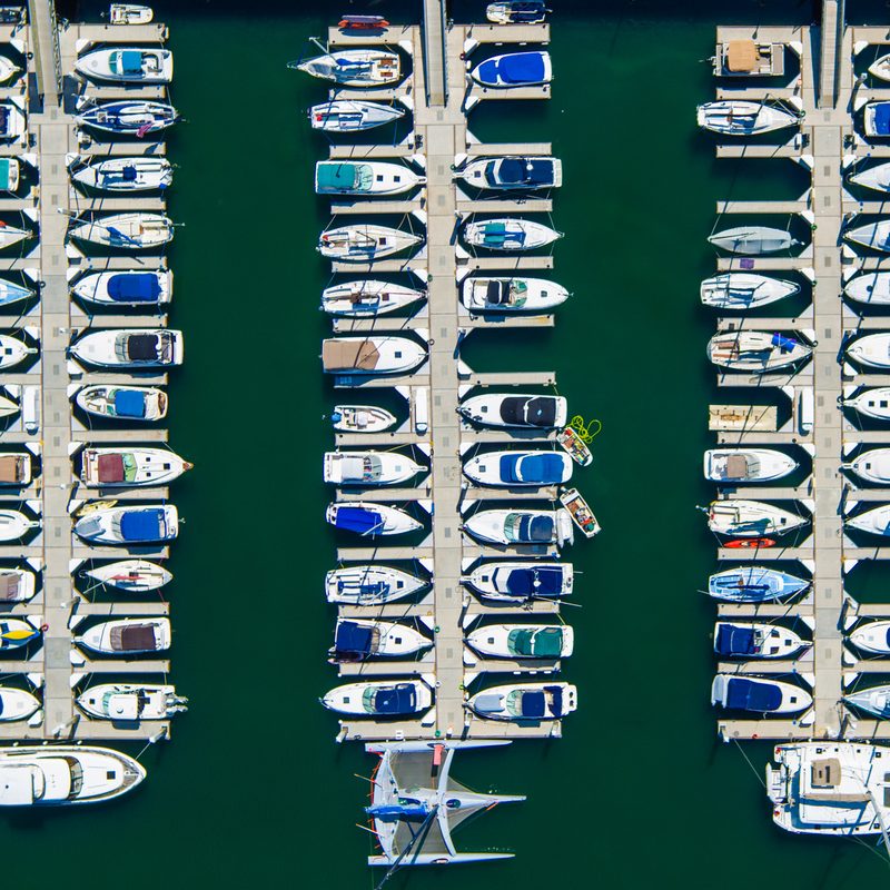 drone photography chase guttman a jigsaw puzzle pattern of boats fills bustling los angeles marina