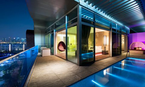 asia high tech hotels w hotel sentosa cove  singapore