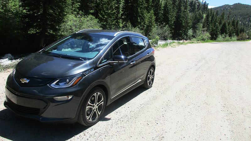 Chevy Bolt Electric Car Testing In Rocky Mountains National Park