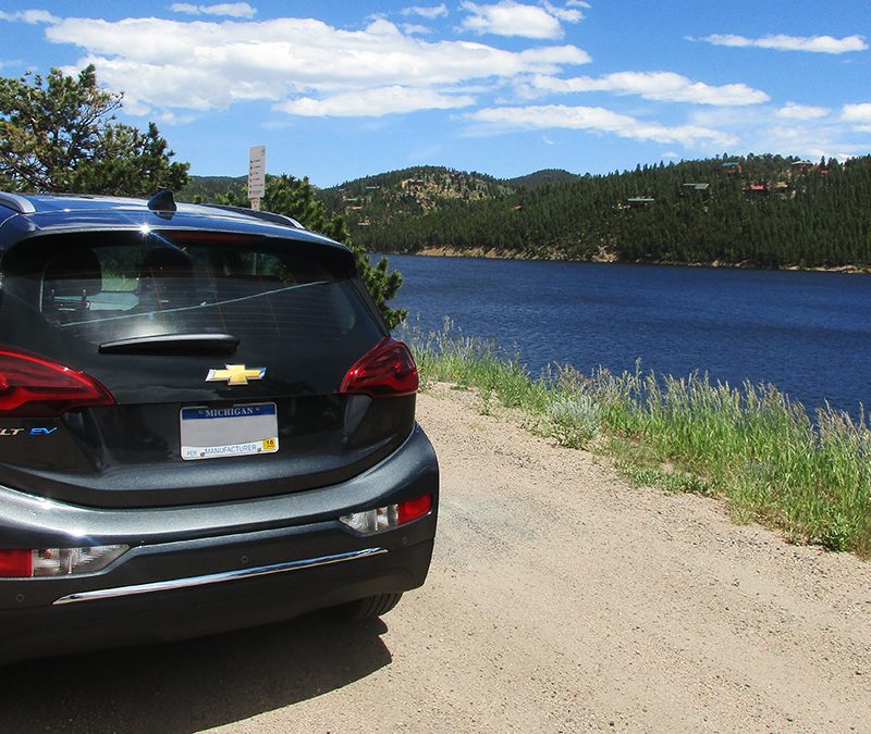 Chevy Bolt Electric Car Testing In Rocky Mountains National Park