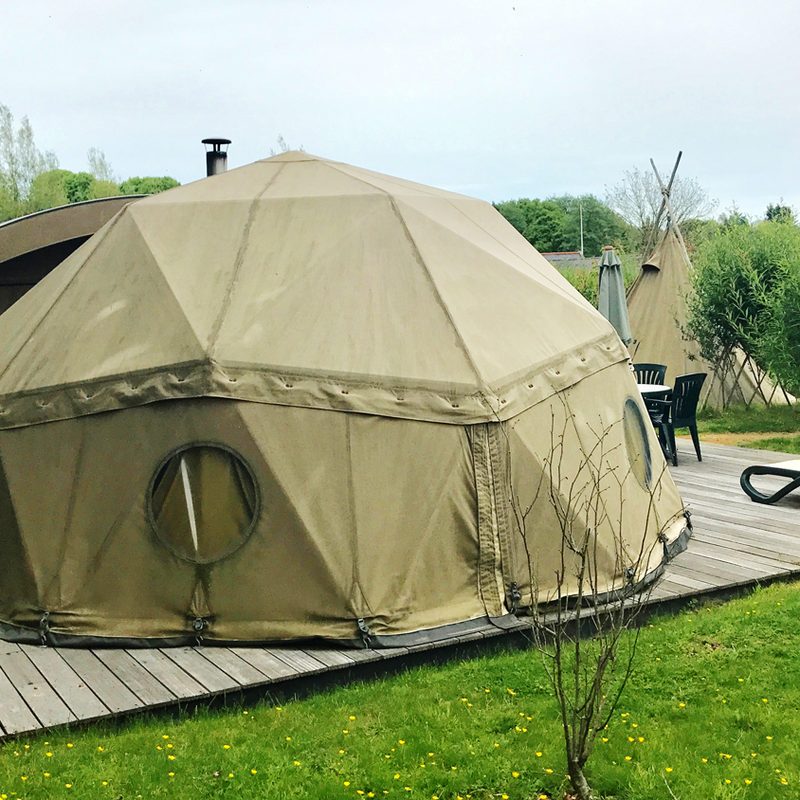 Durrell Camp Tents at Durrell Zoo