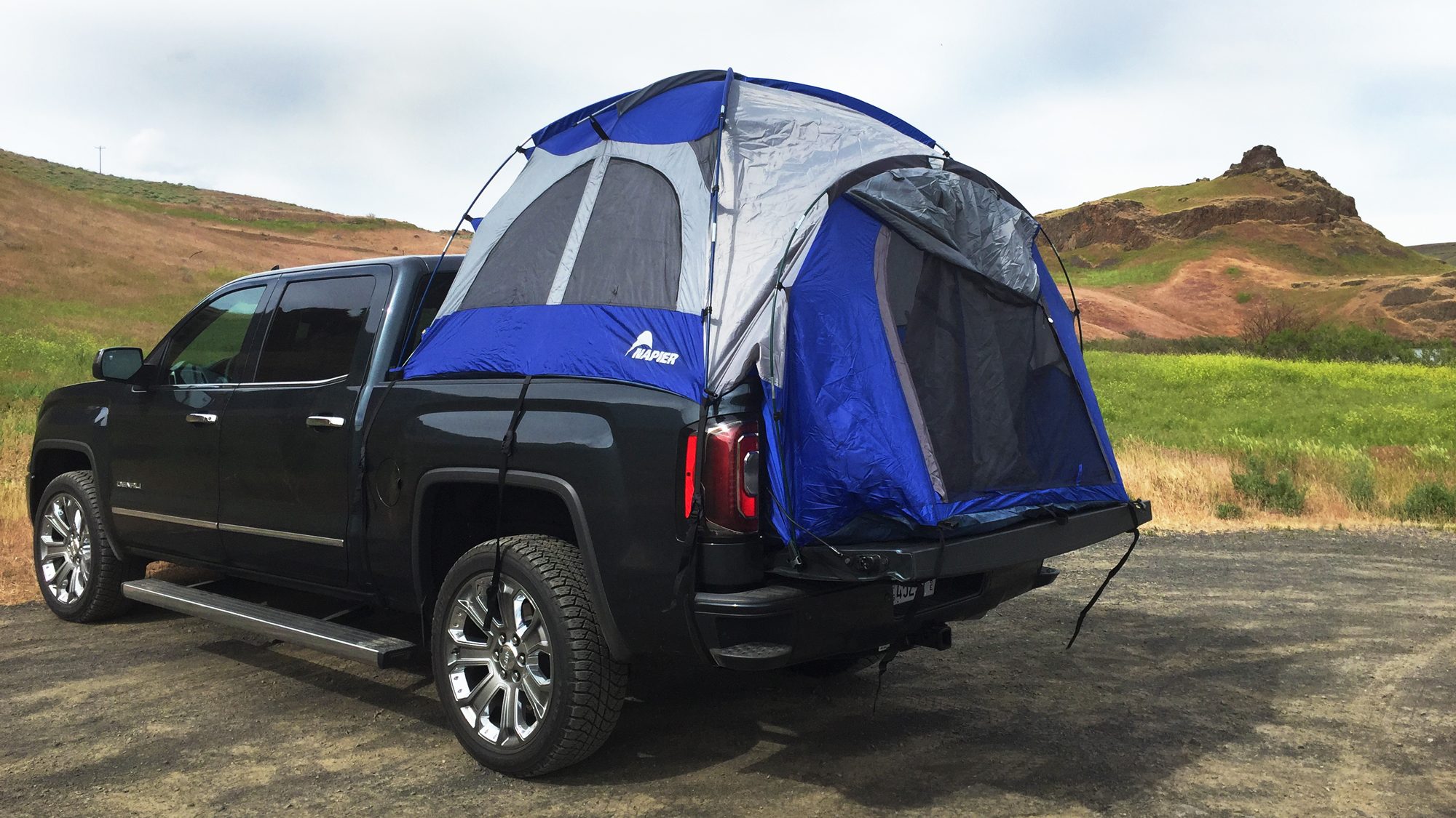 GMC-Car-Camping-Truck-with-Tent-1